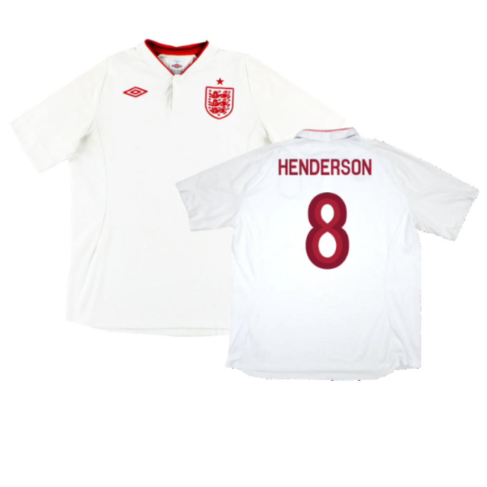 England 2012-13 Home Shirt (Mint) (Henderson 8)