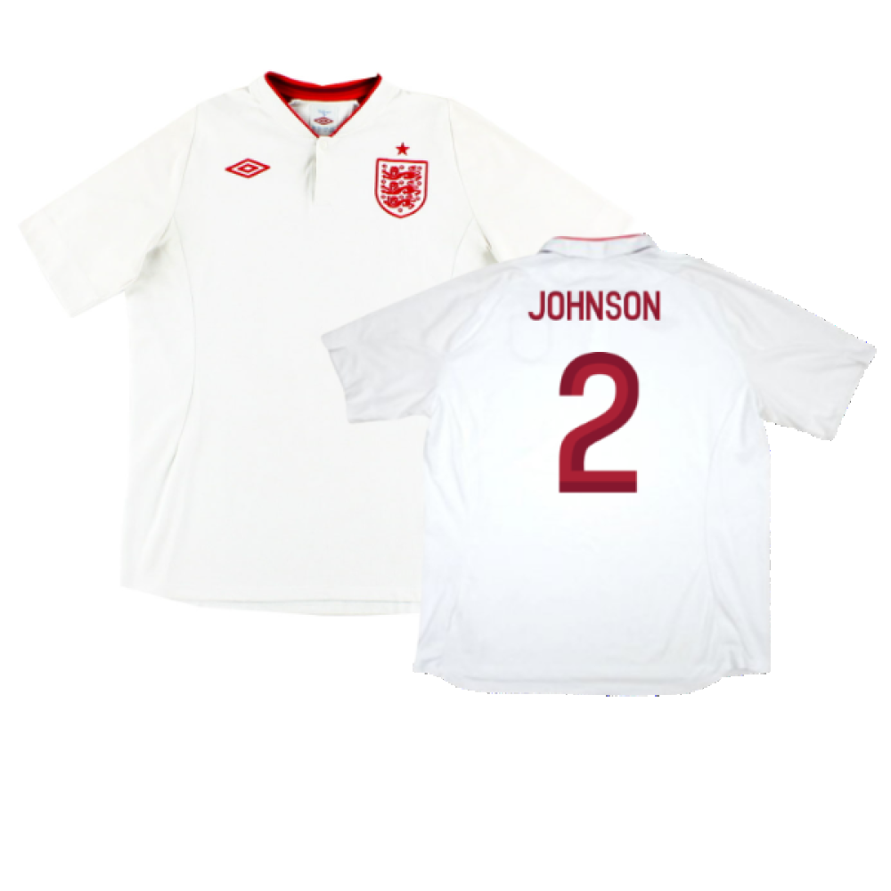 England 2012-13 Home Shirt (Mint) (Johnson 2)