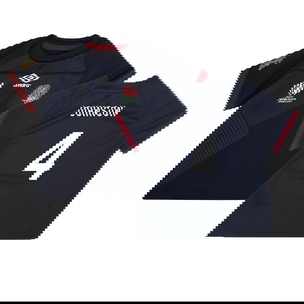 England RWC 2023 Alternate Replica Rugby Baby Shirt (Johnson 4)