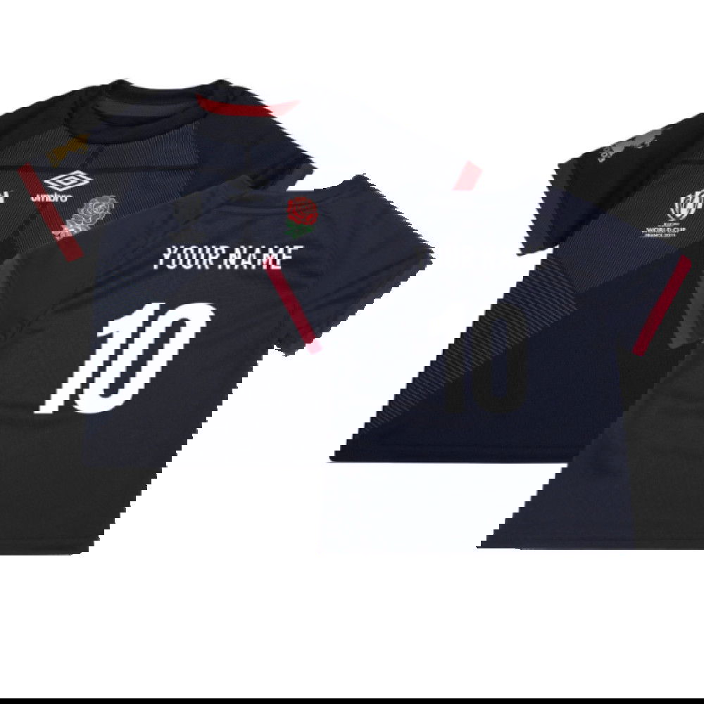 England RWC 2023 Alternate Replica Rugby Baby Shirt (Your Name)