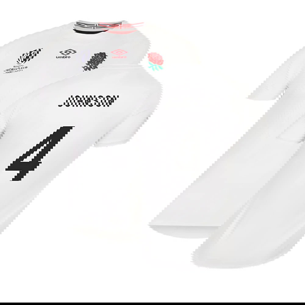 England RWC 2023 Home Pro Rugby Jersey (Johnson 4)