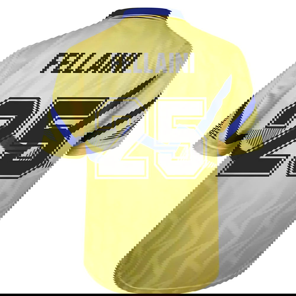 Everton 1990 Away Retro Football Shirt (FELLAINI 25)