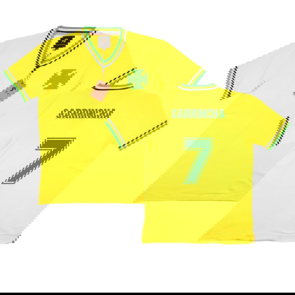 False Nein Brazil Home Football Shirt (GARRINCHA 7)