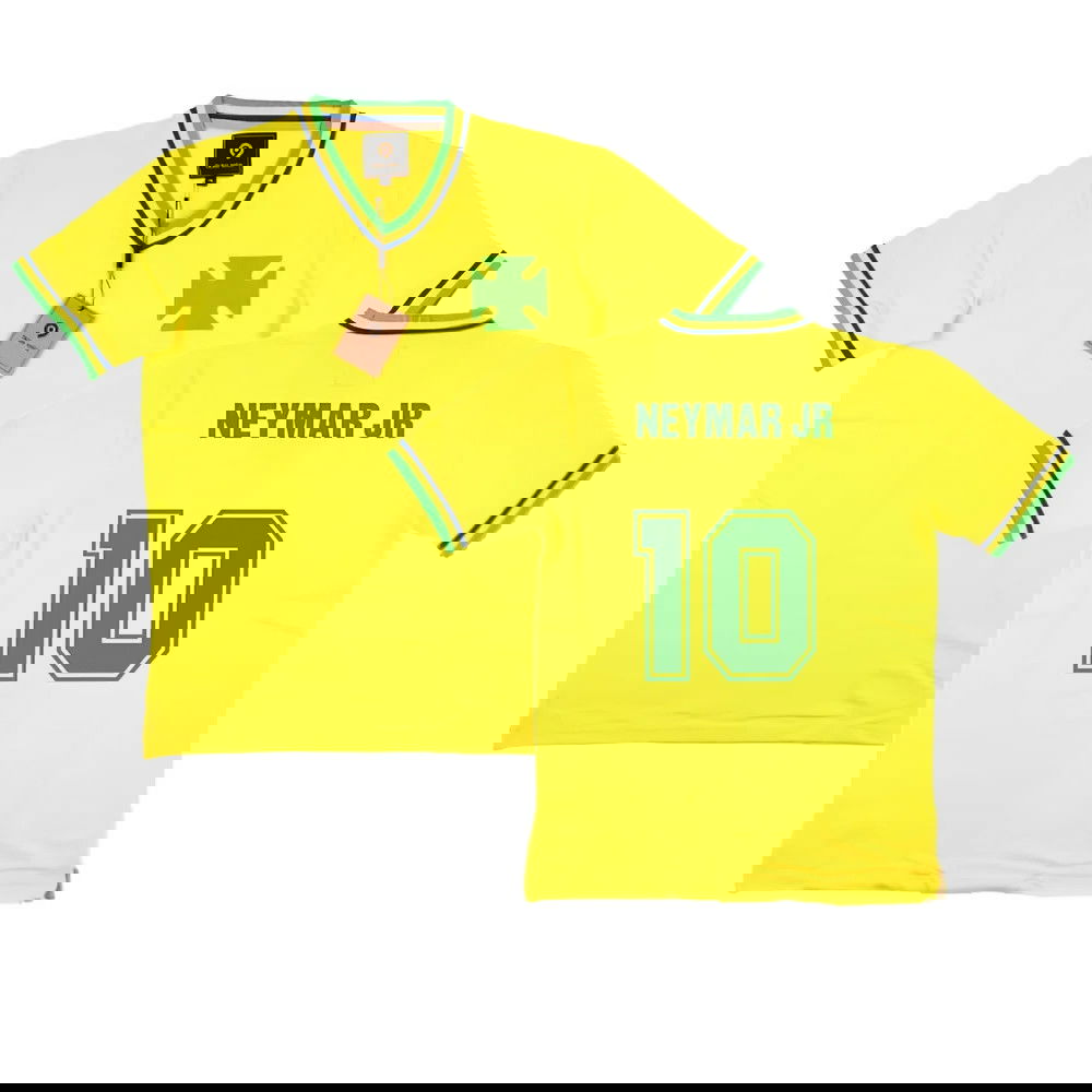 False Nein Brazil Home Football Shirt (NEYMAR JR 10)