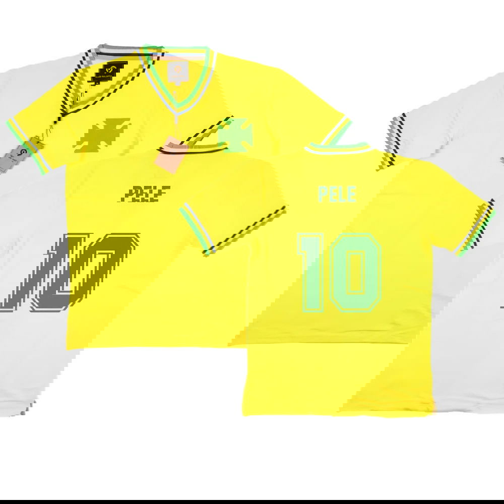 False Nein Brazil Home Football Shirt (PELE 10)