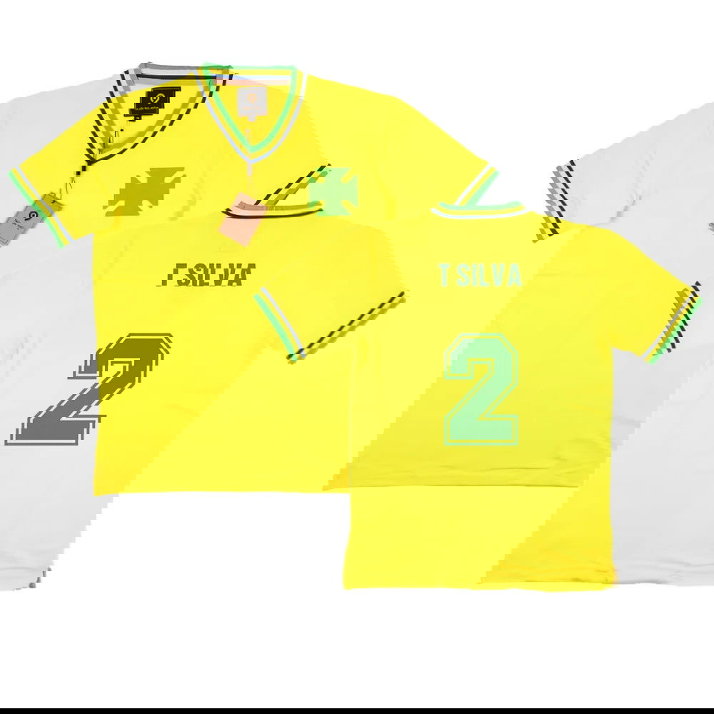 False Nein Brazil Home Football Shirt (T SILVA 2)