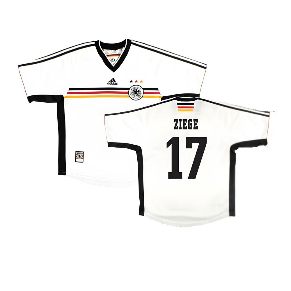 Germany 1998-00 Home Shirt ((Very Good) L) (Ziege 17)