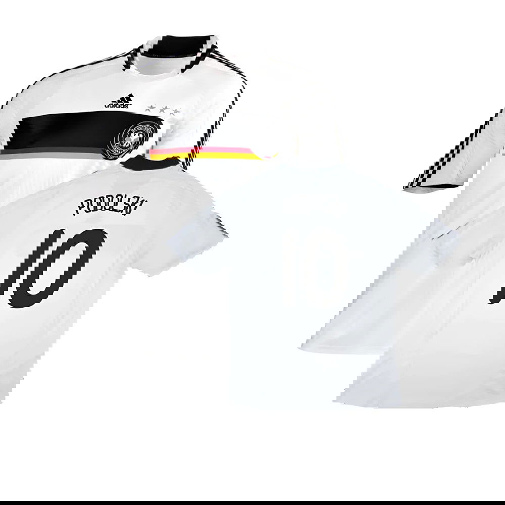 Germany 2008-09 Home Shirt ((Good) S) (PODOLSKI 10)