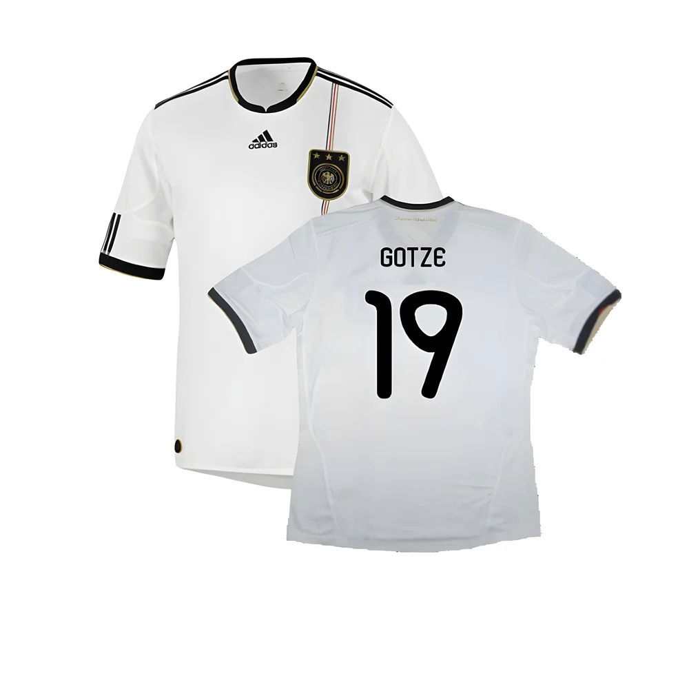 Germany 2010-11 Home Shirt ((Excellent) XL) (GOTZE 19)