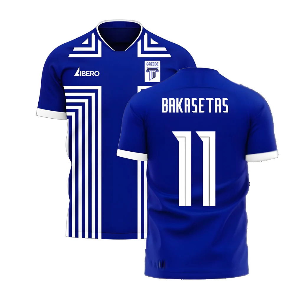 Greece 2025-2026 Away Concept Football Kit (Libero) (BAKASETAS 11)
