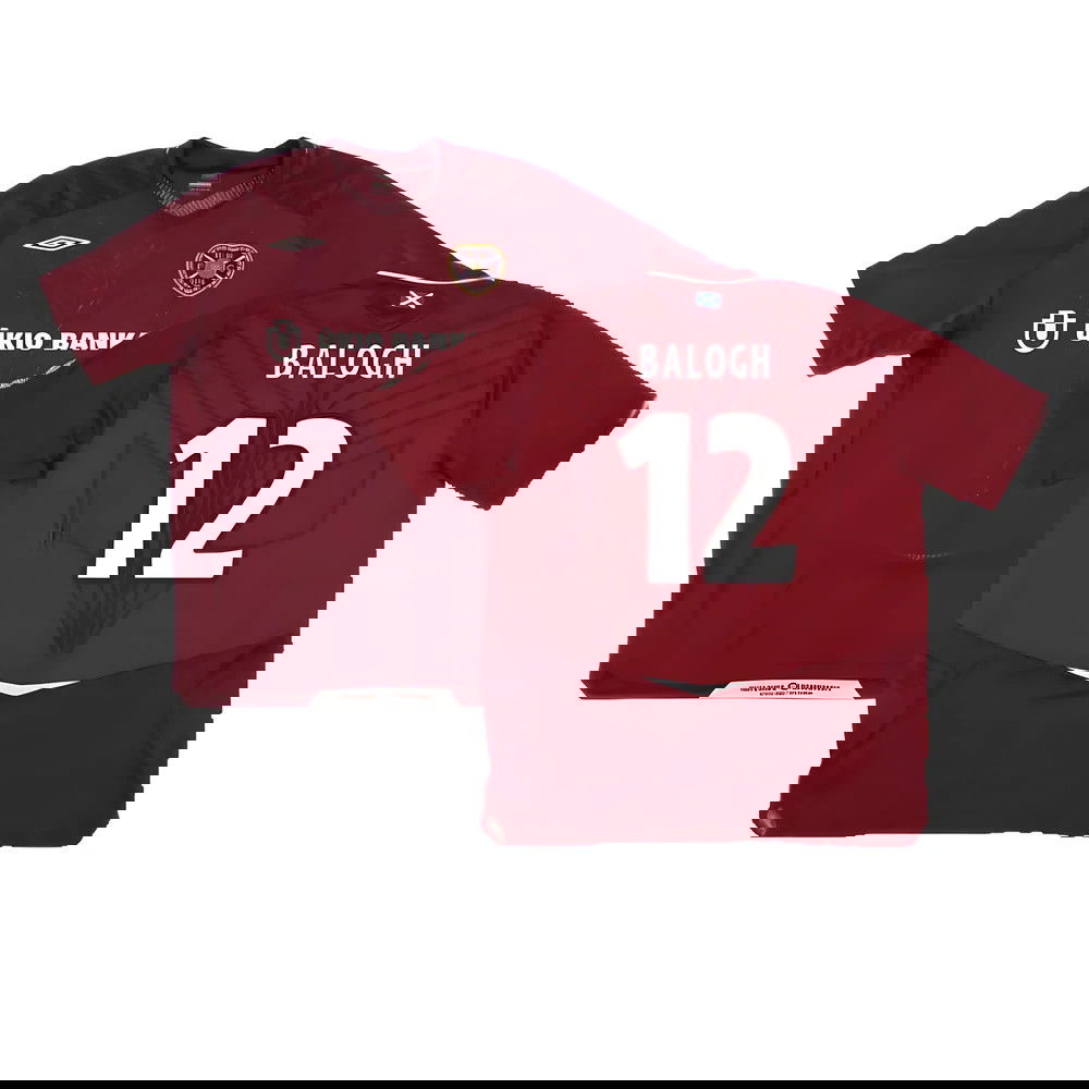 Hearts 2008-09 Home Shirt ((Good) XXL) (Balogh 12)