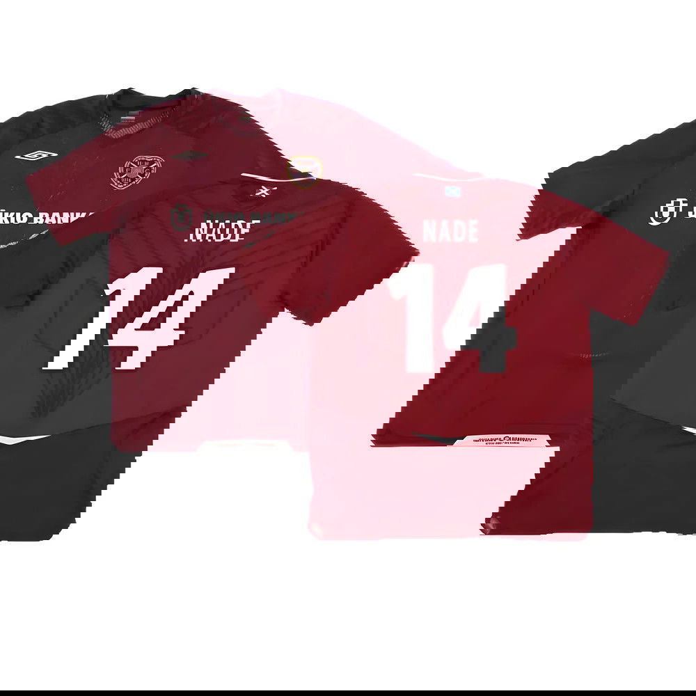 Hearts 2008-09 Home Shirt ((Good) XXL) (Nade 14)