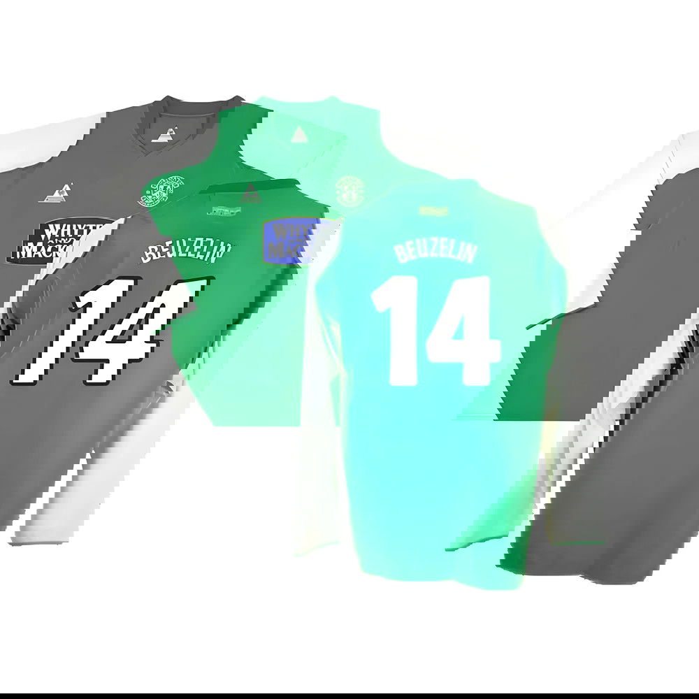 Hibs 2004-05 Long Sleeve Home Shirt ((Very Good) XL) (Beuzelin 14)