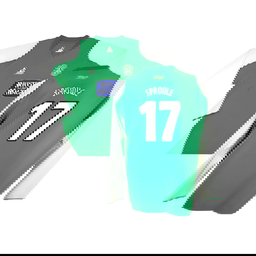 Hibs 2004-05 Long Sleeve Home Shirt ((Very Good) XL) (Sproule 17)