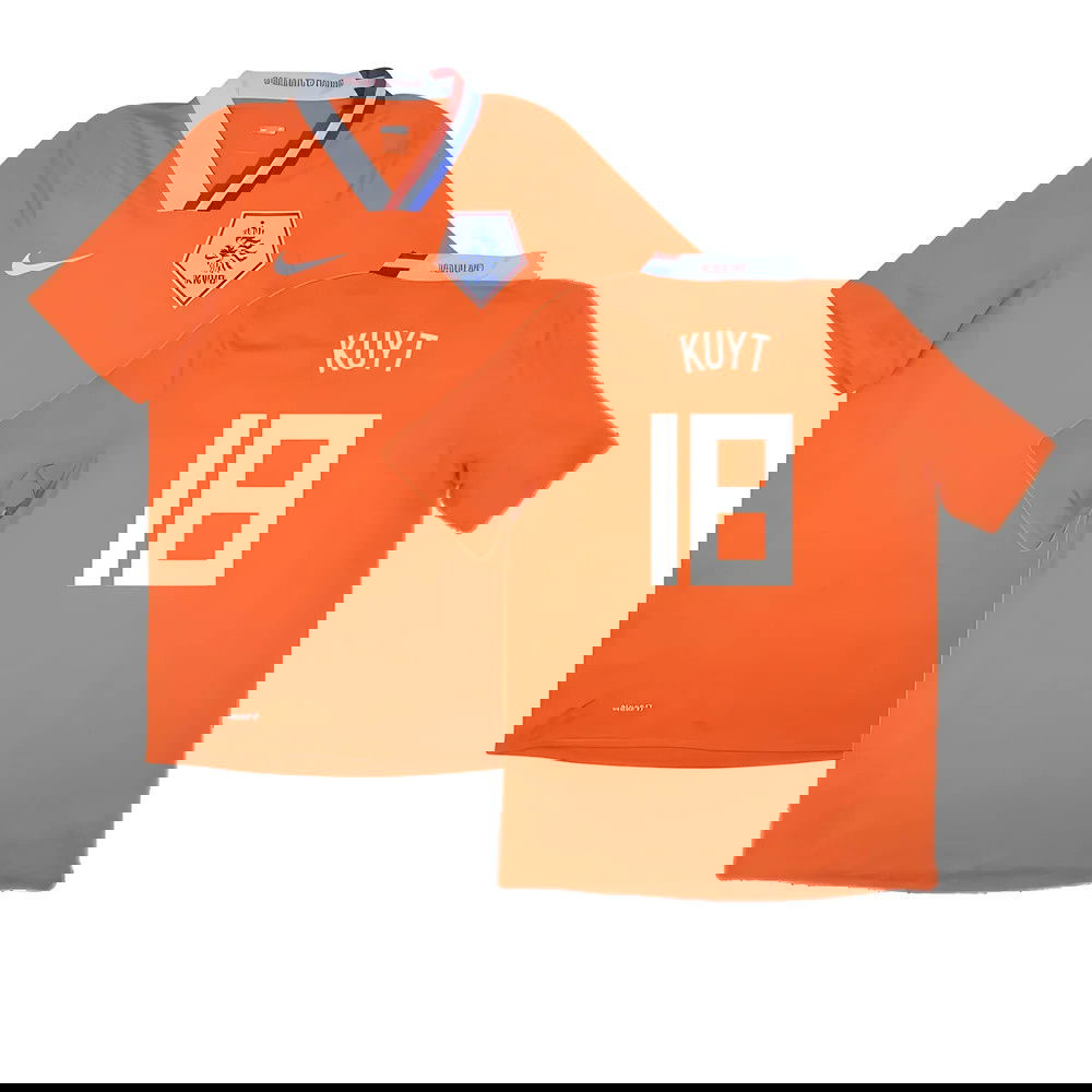 Holland 2008-10 Home Shirt ((Excellent) XL) (Kuyt 18)