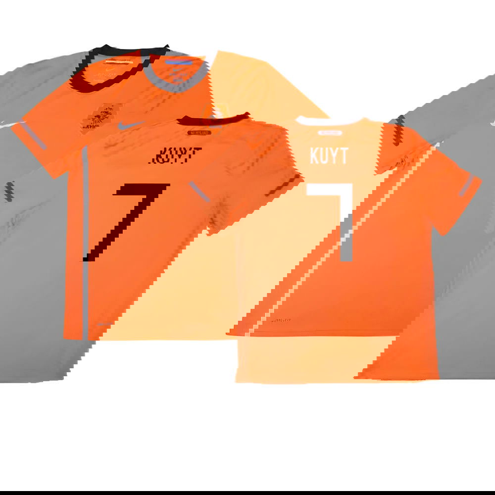 Holland 2010-11 Home Shirt ((Excellent) S) (Kuyt 7)