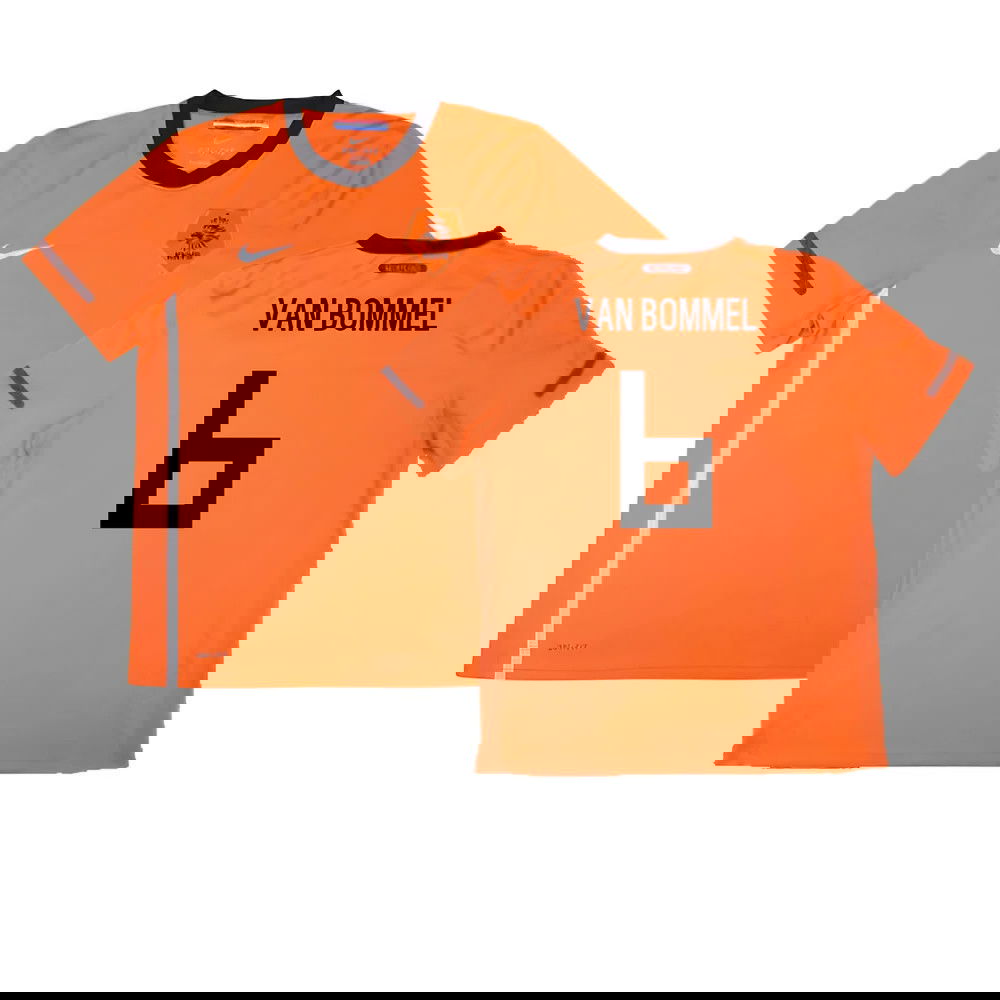 Holland 2010-11 Home Shirt ((Excellent) S) (Van Bommel 6)