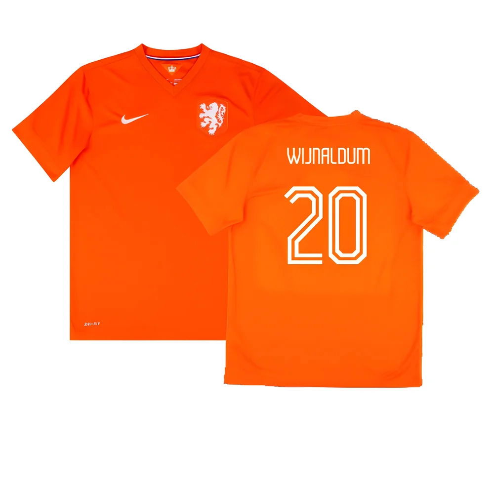 Holland 2014-15 Home Shirt (Good) (Wijnaldum 20)