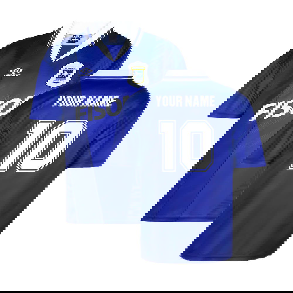 Ipswich Town 1994 Home Retro Shirt (Your Name)