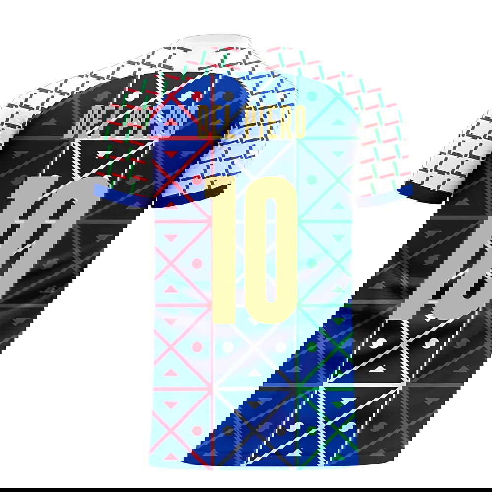 Italy 2025-2026 Renaissance Home Concept Football Kit (Libero) (DEL PIERO 10)