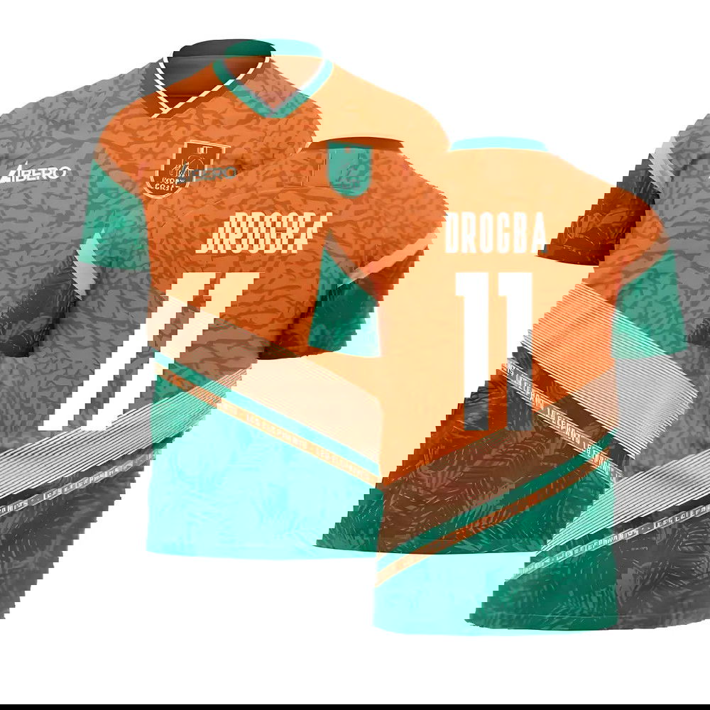  Ivory Coast 2025-2026 Away Concept Football Kit (Libero) (DROGBA 11)