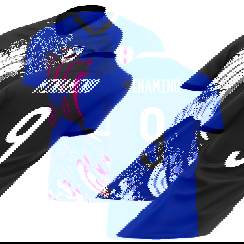 Japan Wave Concept Football Kit (Libero) (MINAMINO 9)