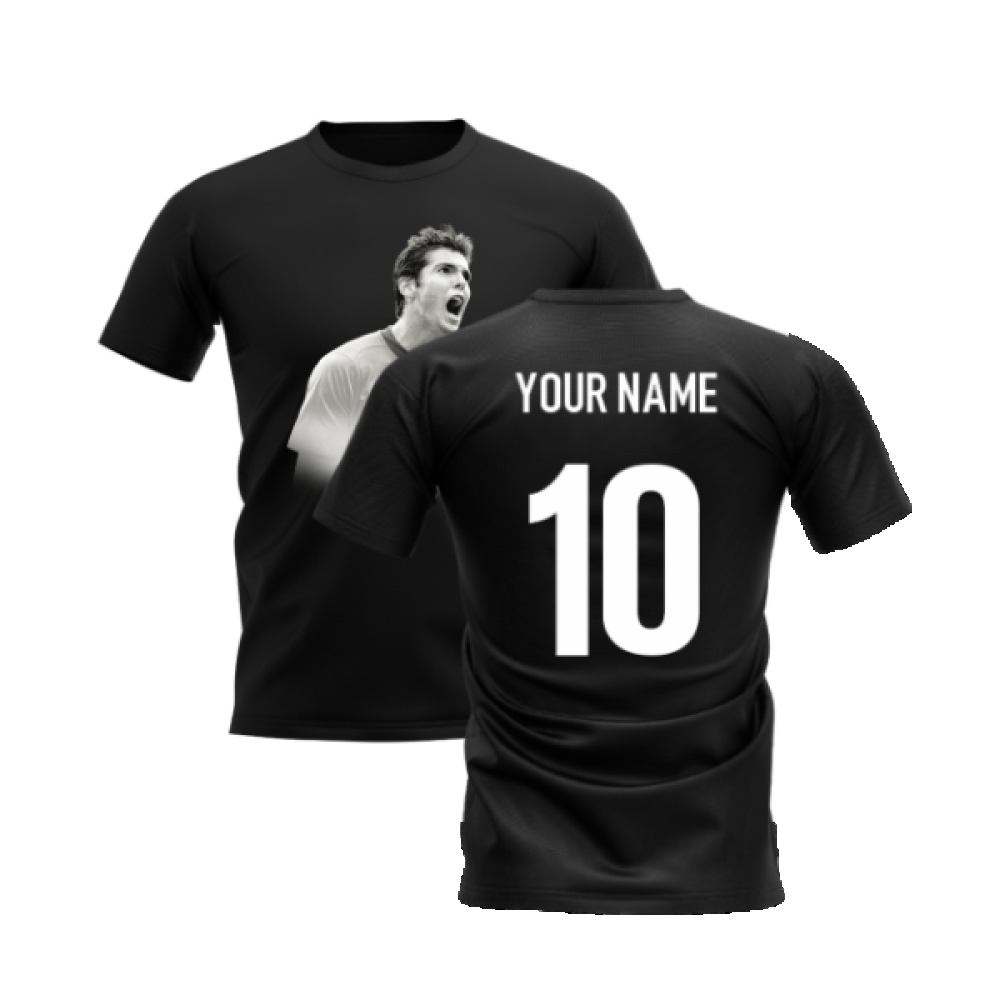Kaka Legend T-Shirt (Black) (Your Name)