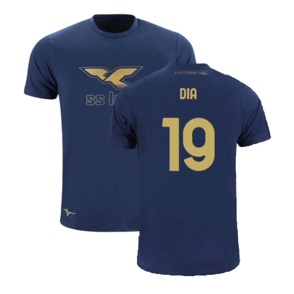 Lazio 125th Anniversary Cotton Tee (Navy) (Dia 19)