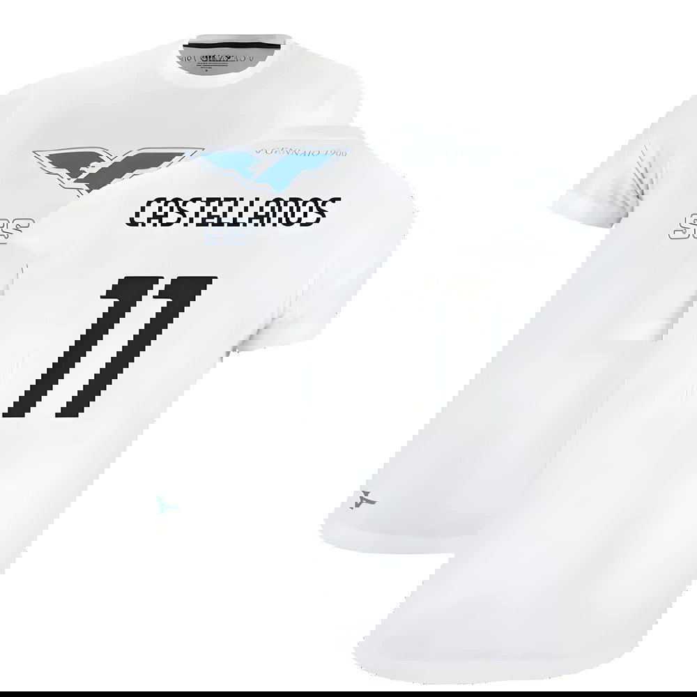 Lazio 125th Anniversary Cotton Tee (White) (Castellanos 11)