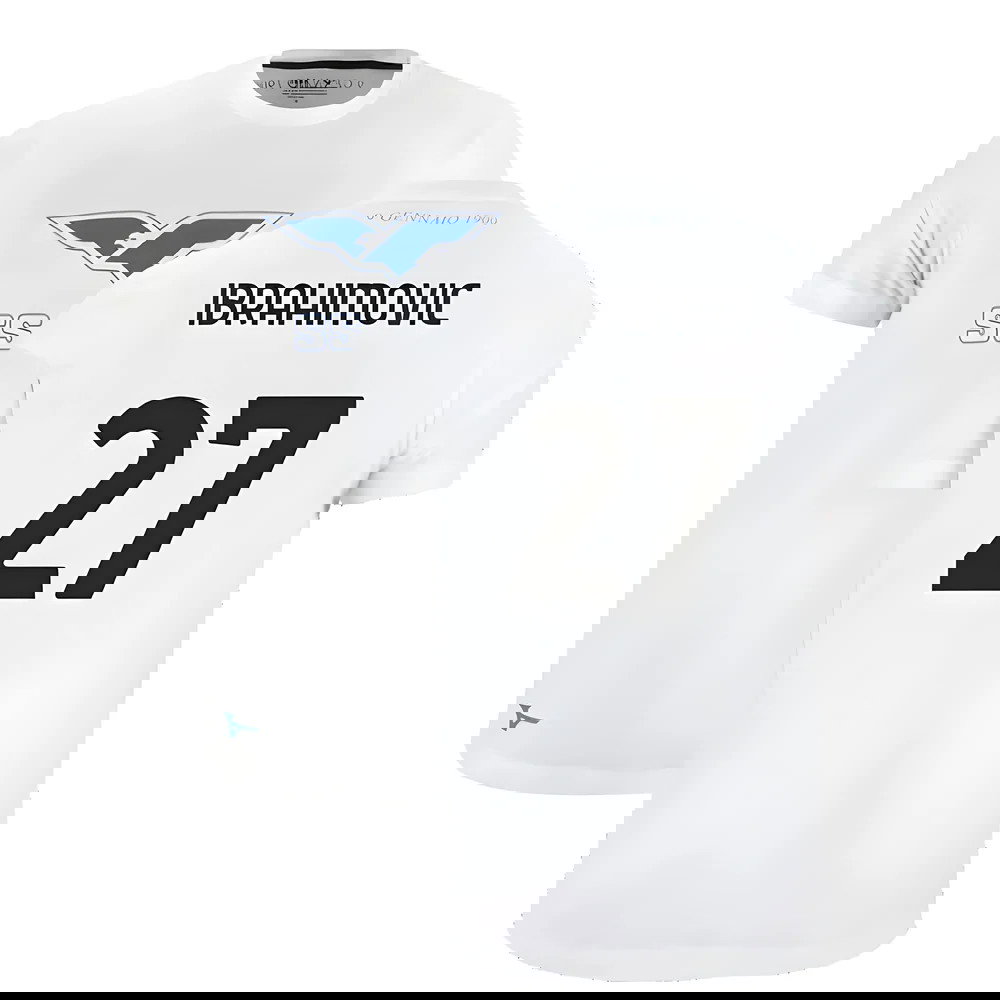Lazio 125th Anniversary Cotton Tee (White) (Ibrahimovic 27)