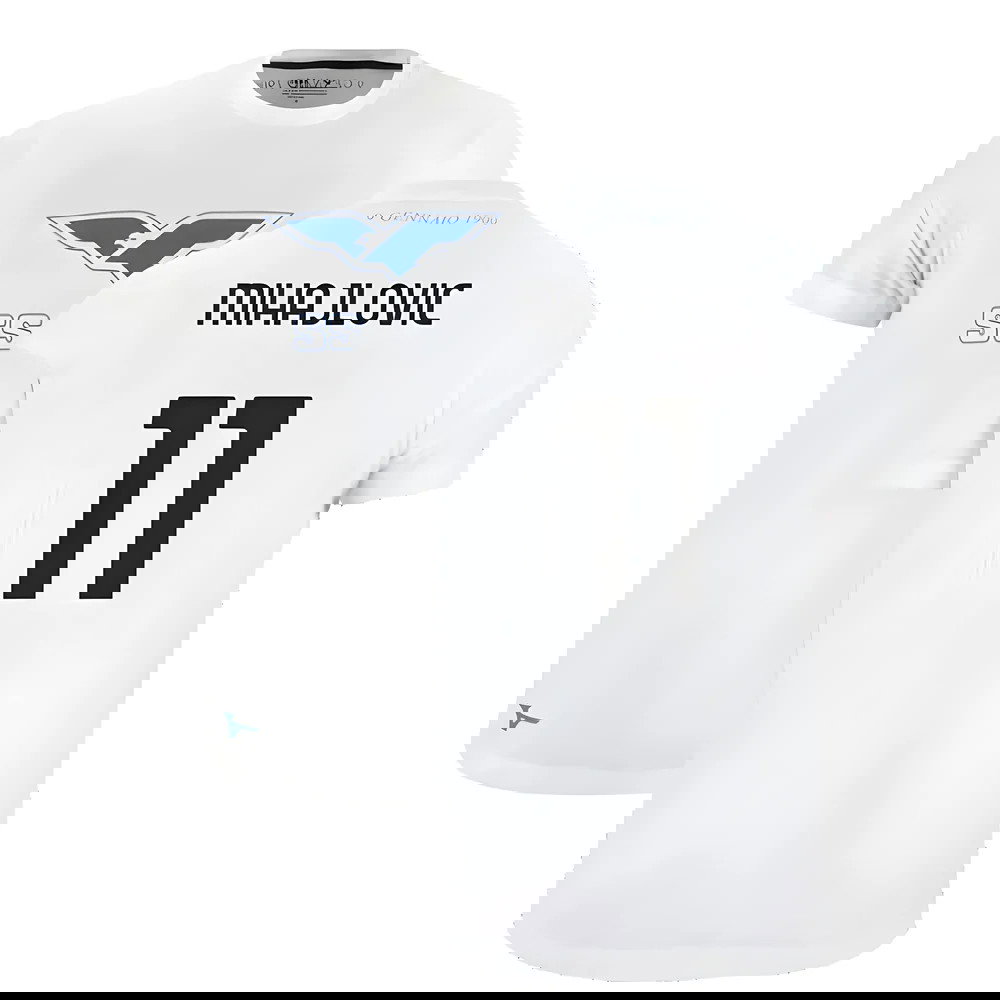 Lazio 125th Anniversary Cotton Tee (White) (Mihajlovic 11)
