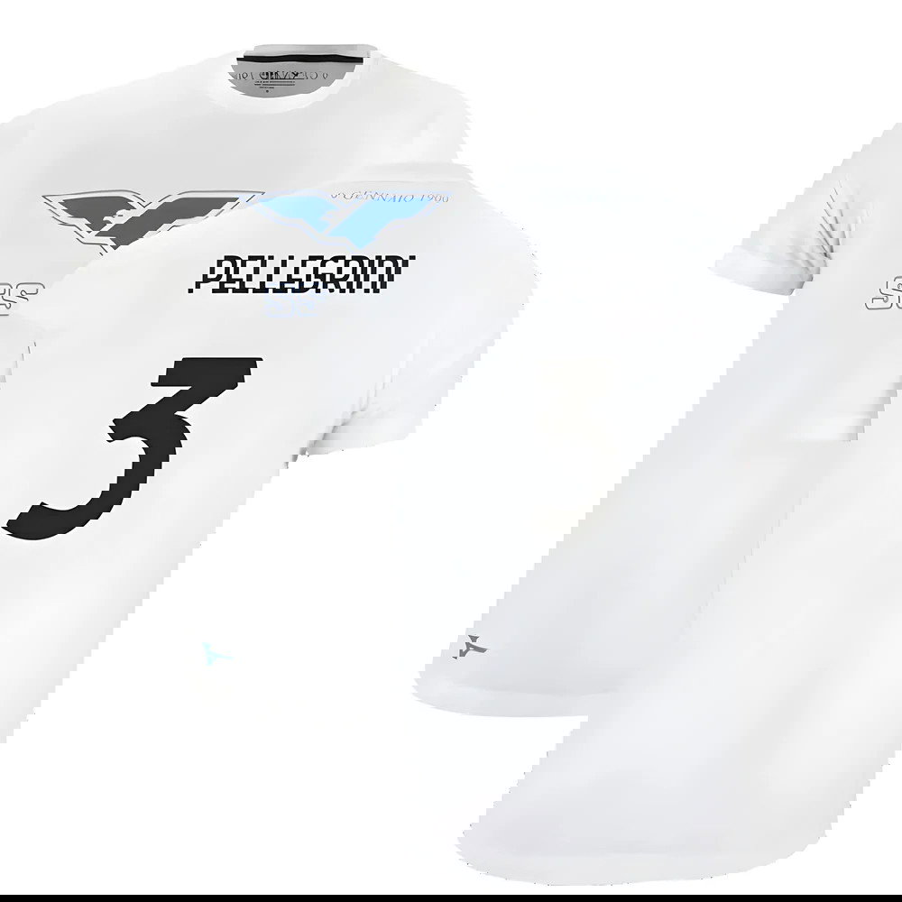 Lazio 125th Anniversary Cotton Tee (White) (Pellegrini 3)