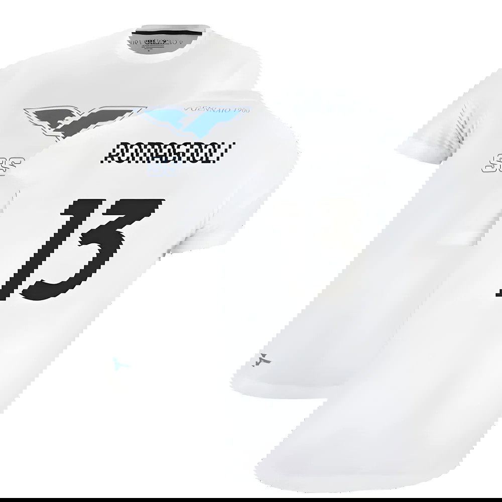 Lazio 125th Anniversary Cotton Tee (White) (Romagnoli 13)