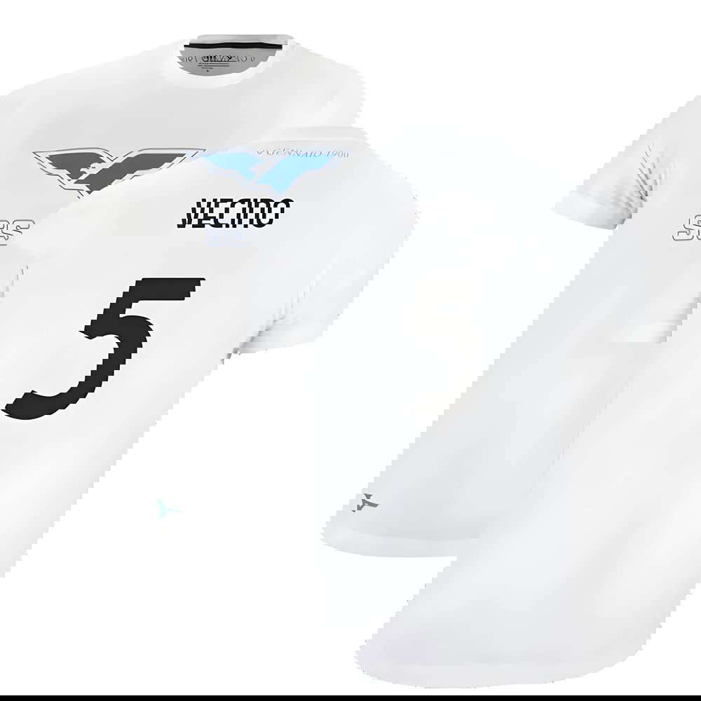 Lazio 125th Anniversary Cotton Tee (White) (Vecino 5)