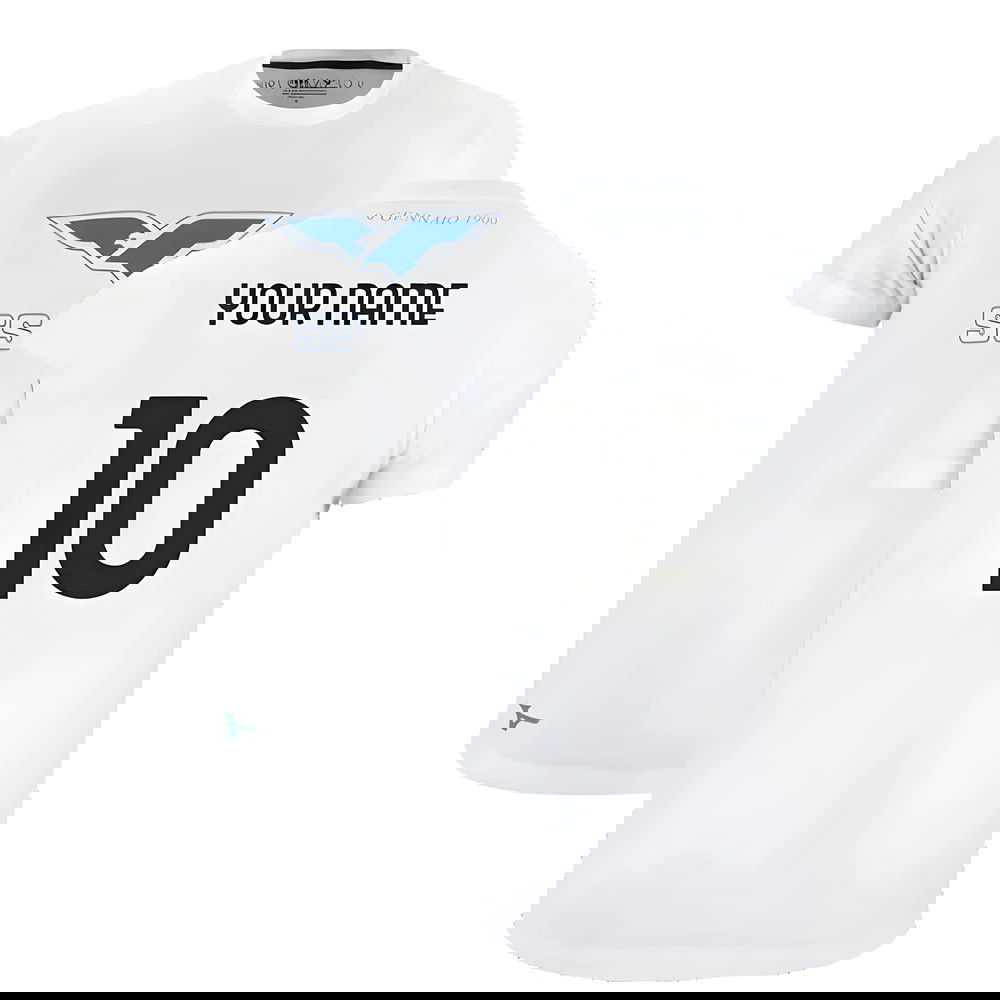 Lazio 125th Anniversary Cotton Tee (White) (Your Name)