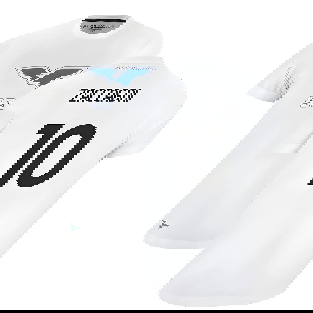 Lazio 125th Anniversary Cotton Tee (White) (Zaccagni 10)