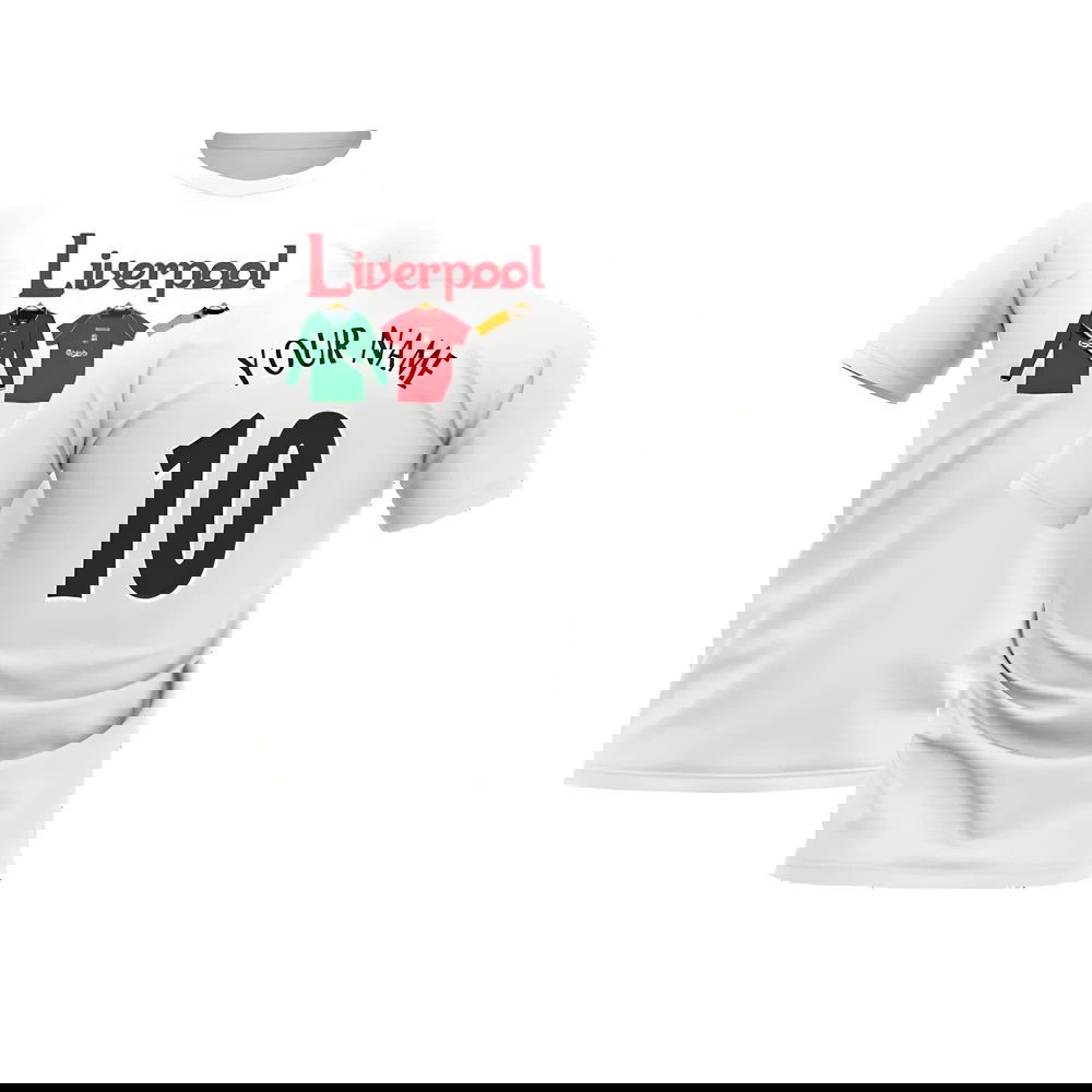 Liverpool 2000-2001 Retro Shirt T-shirt - Text (White) (Your Name)