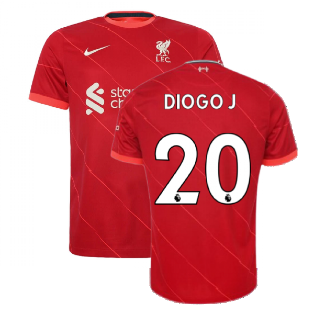 Liverpool Unisex Nike Red 2021-2022 Home Shirt (Kids) (Diogo J 20) Kids