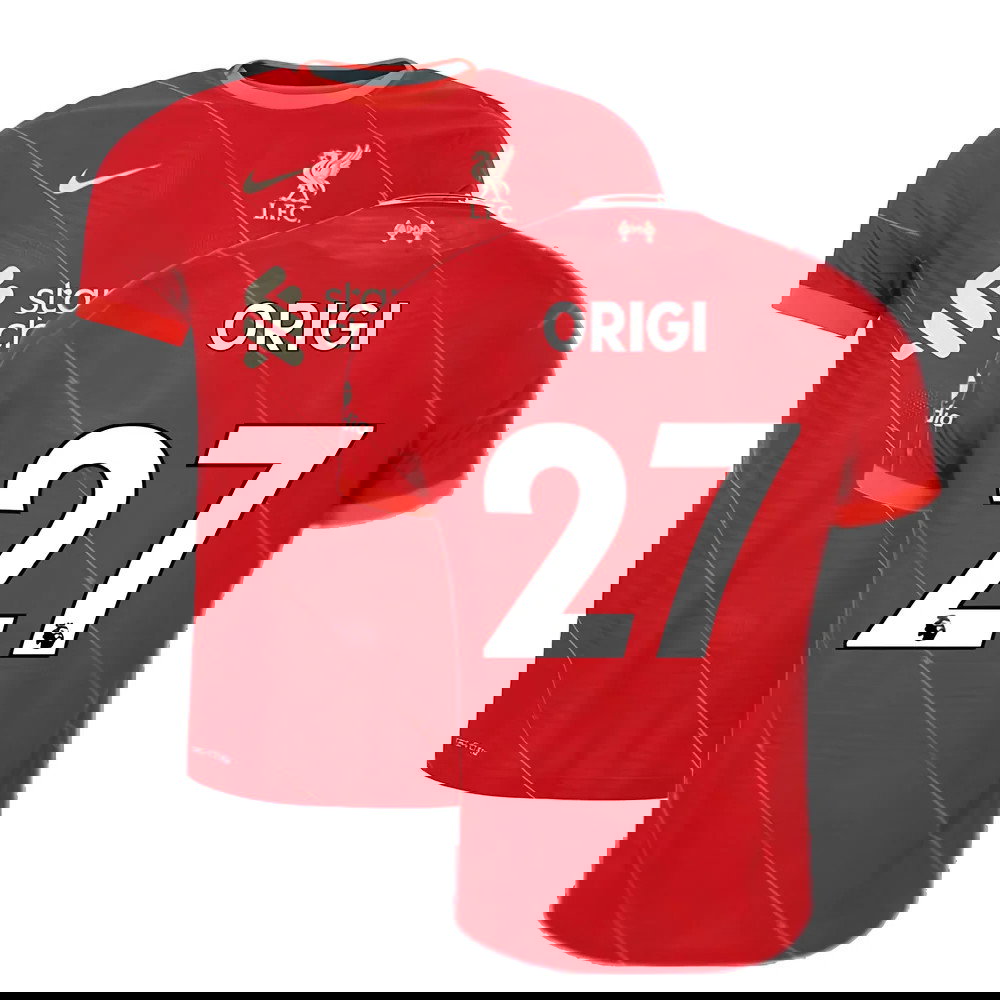 Liverpool 2021-2022 Vapor Home Shirt (Kids) (ORIGI 27)