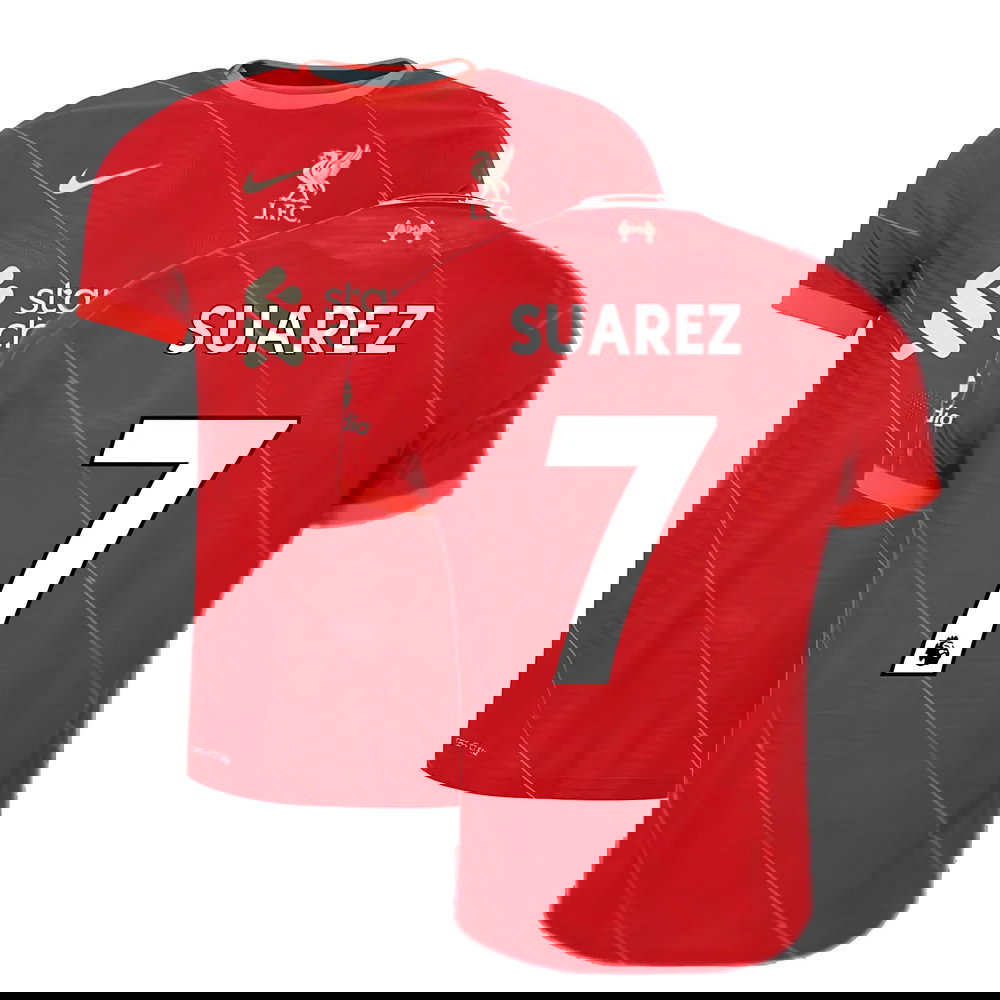 Liverpool 2021-2022 Vapor Home Shirt (Kids) (SUAREZ 7)