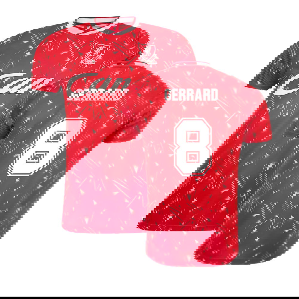 Liverpool FC 1990 Retro Football Shirt (GERRARD 8)
