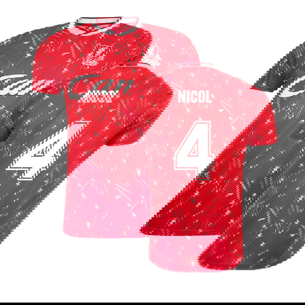 Liverpool FC 1990 Retro Football Shirt (Nicol 4)