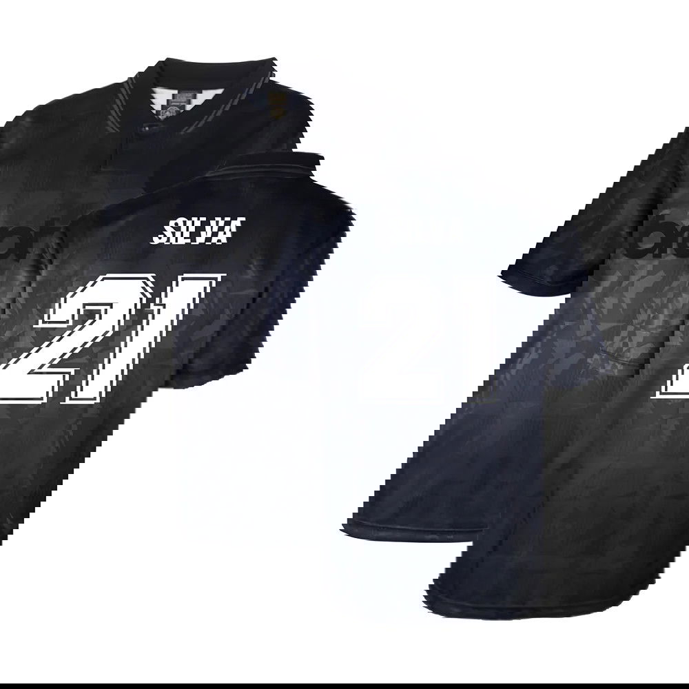 Man City 1990 Blackout Retro Shirt (SILVA 21)