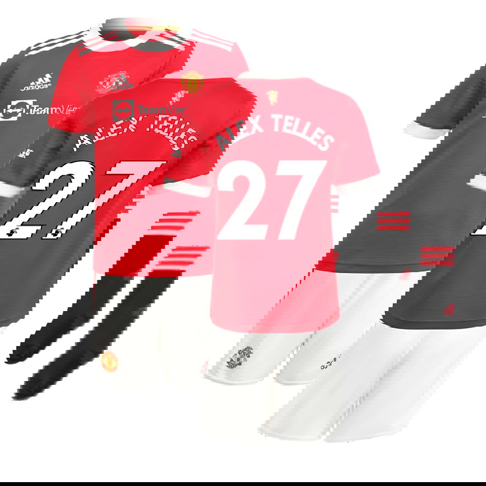 Man Utd 2021-2022 Home Mini Kit (ALEX TELLES 27)