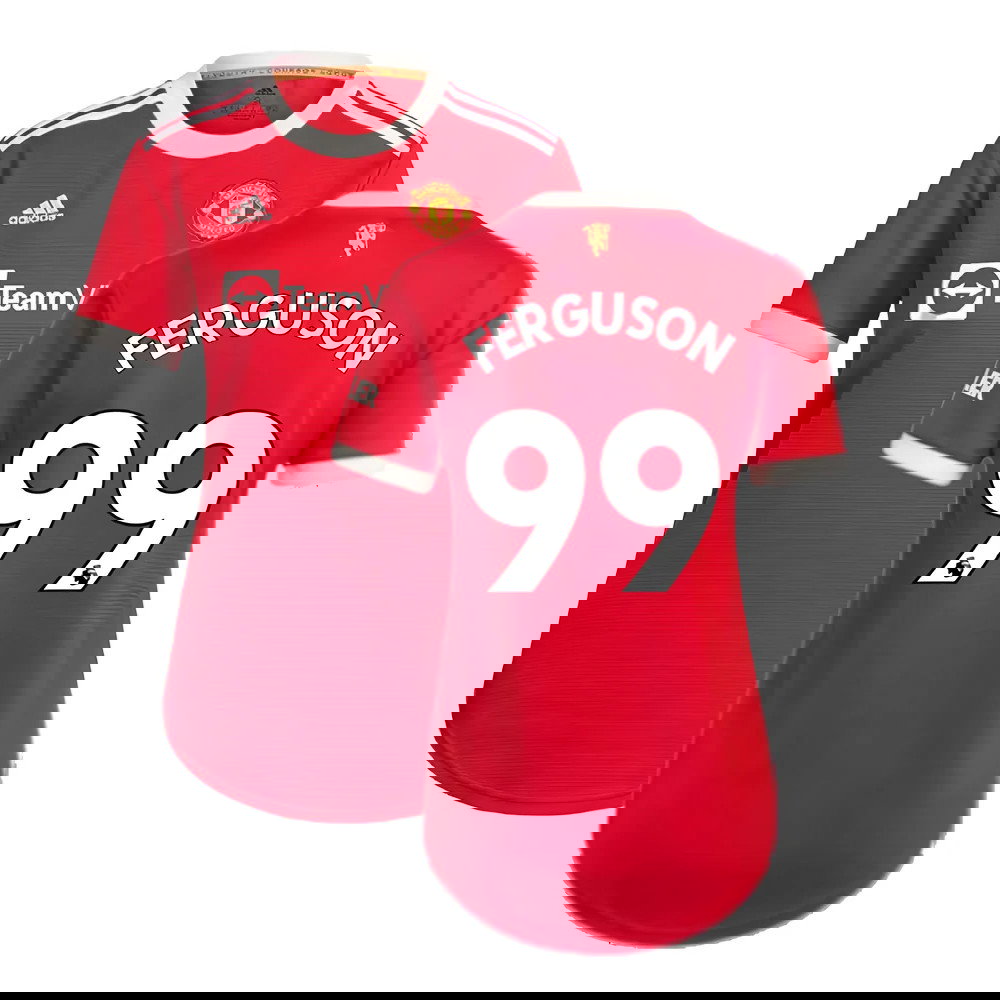 Man Utd 2021-2022 Home Shirt (Ladies) (FERGUSON 99)