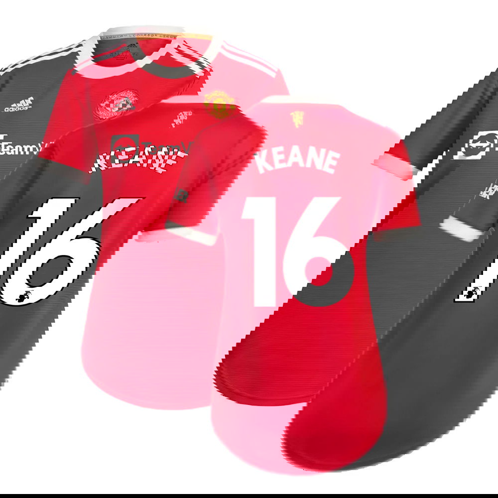 Man Utd 2021-2022 Home Shirt (Ladies) (KEANE 16)