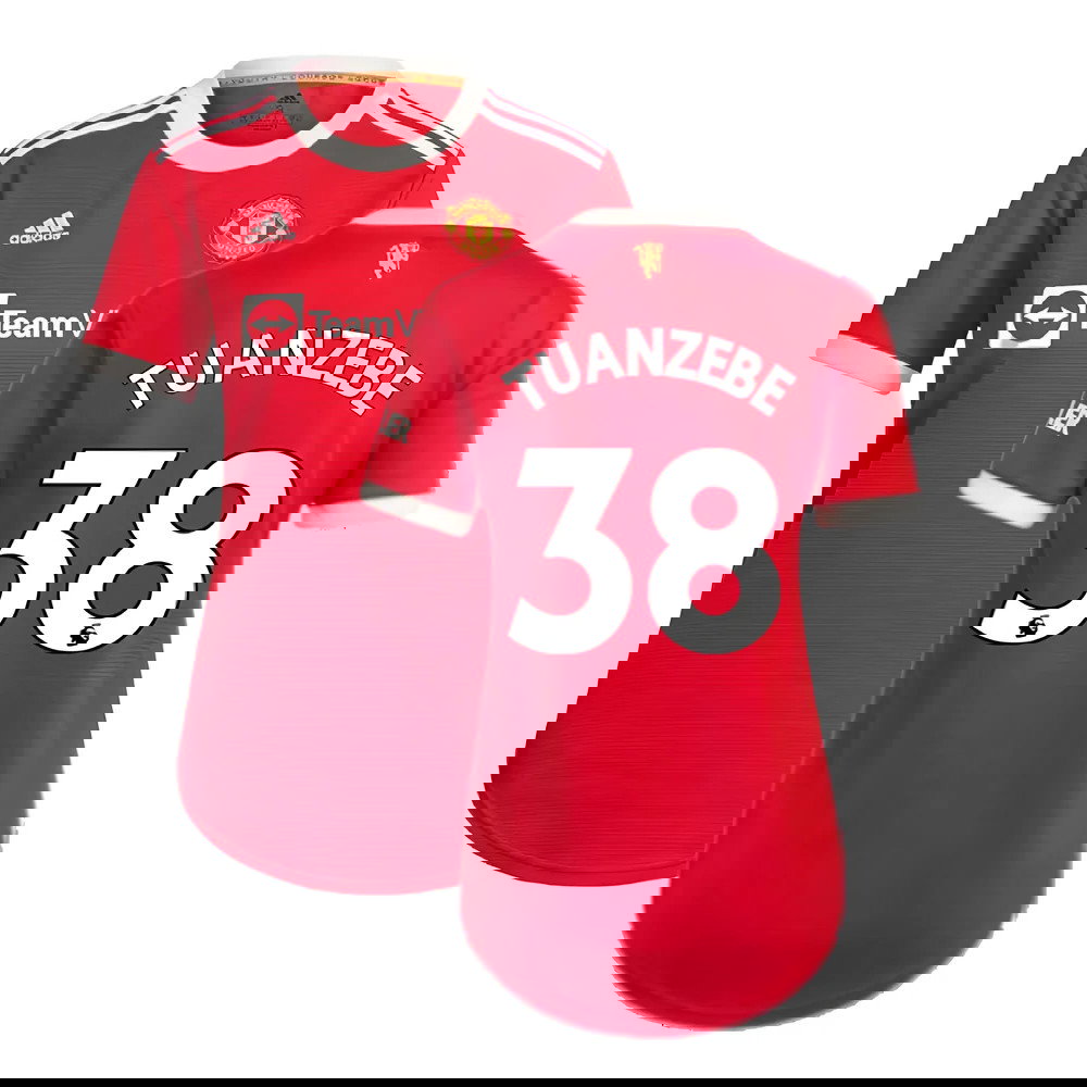 Man Utd 2021-2022 Home Shirt (Ladies) (TUANZEBE 38)