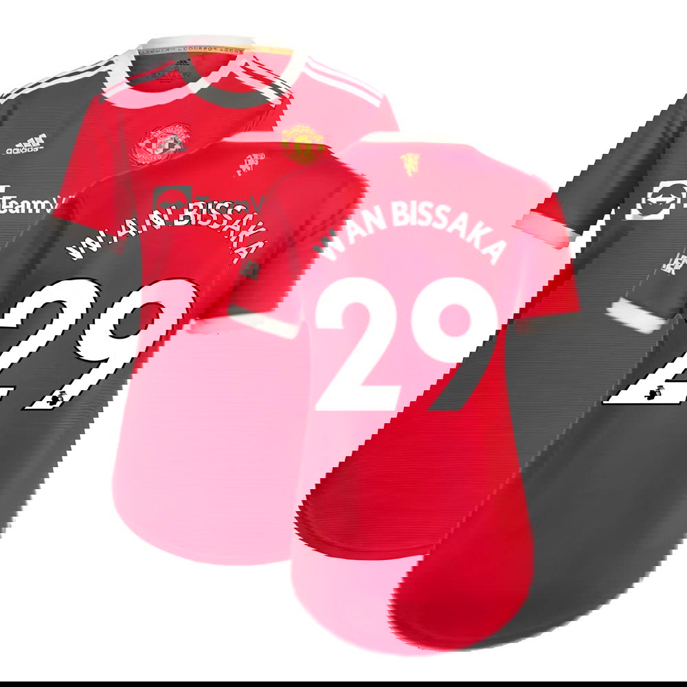 Man Utd 2021-2022 Home Shirt (Ladies) (WAN BISSAKA 29)