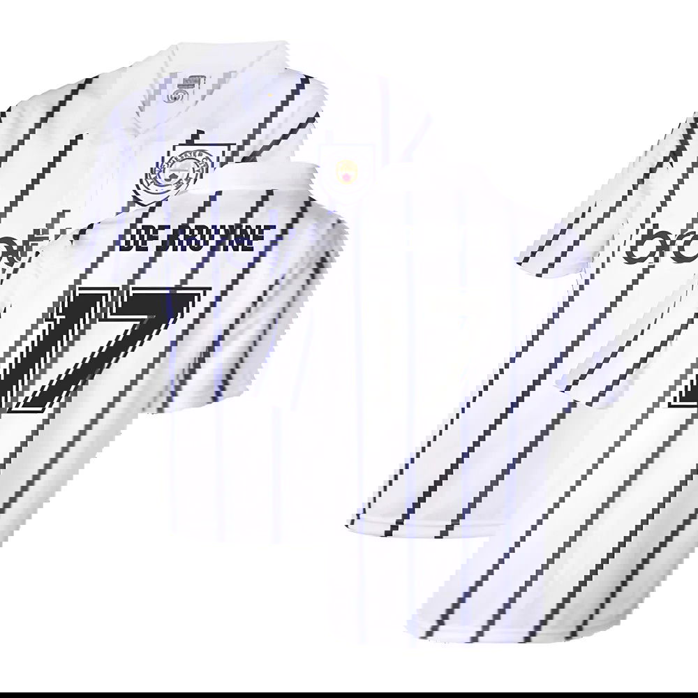 Manchester City 1993 Away Retro Football Shirt (DE BRUYNE 17)