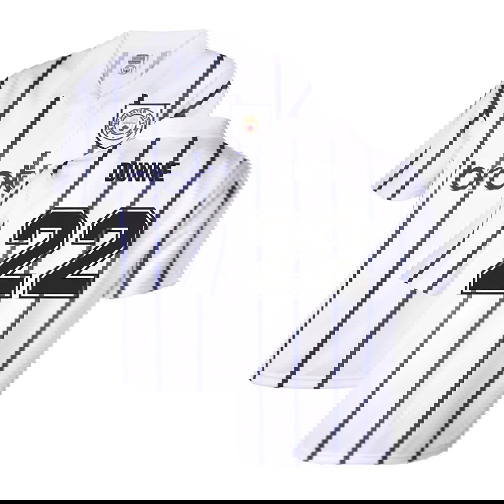 Manchester City 1993 Away Retro Football Shirt (DUNNE 22)